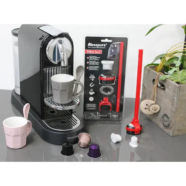 3in1 mágneses vízszűrő betét kávéfőzőkhöz, Nespresso kompatibilis