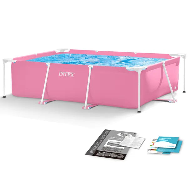 Intex fémvázas családi medence 220x150x60 cm, 1662 l, háromrétegű PVC