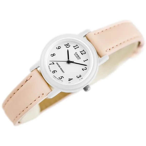 Casio LQ-139L-4B2 női karóra, narancs bőrszíj, 25 mm, WR30