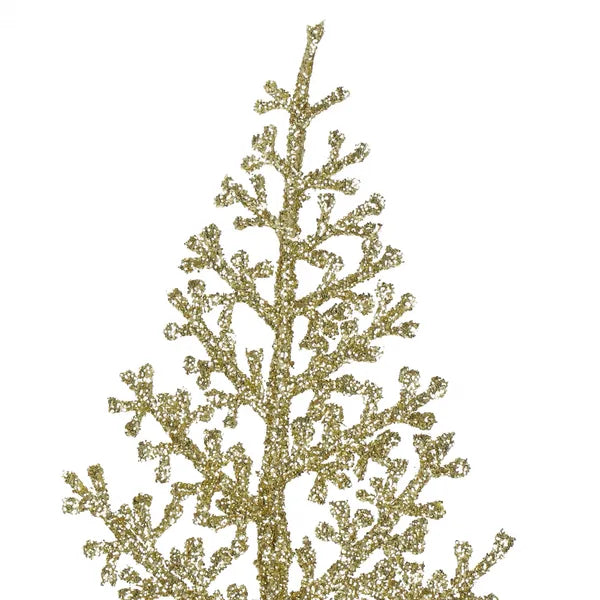 Karácsonyi arany díszág szett, 45 cm, 3 db műanyag