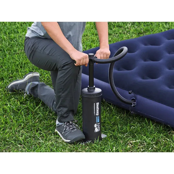 Bestway kétirányú kézipumpa, 37 cm, tömlővel és 3 szelepadapterrel
