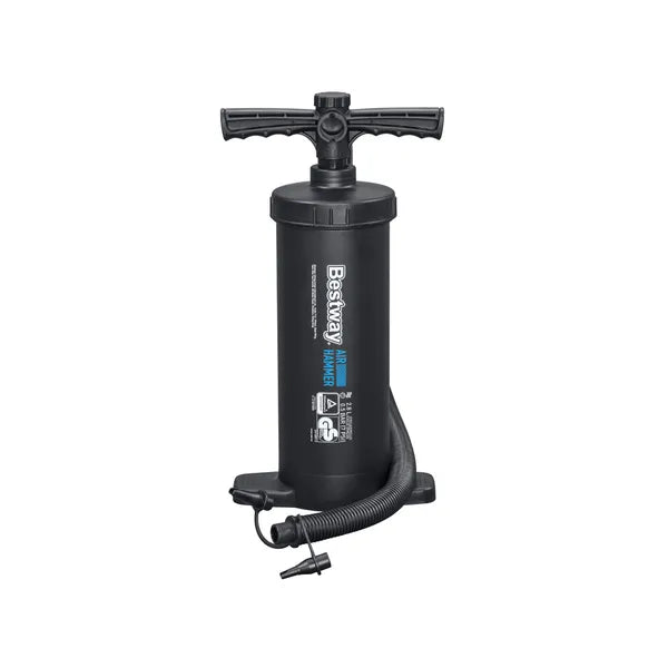 Bestway kétirányú kézipumpa, 37 cm, tömlővel és 3 szelepadapterrel