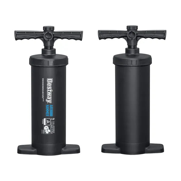 Bestway kétirányú kézipumpa, 37 cm, tömlővel és 3 szelepadapterrel