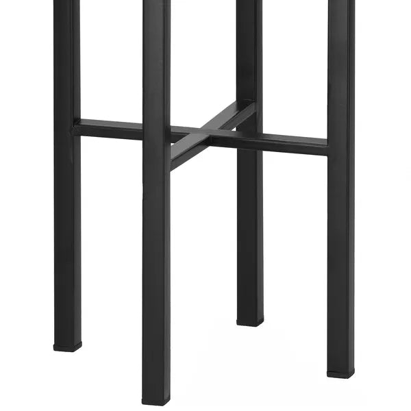 Fém virágtartó állvány 74 cm magas, 17 cm átmérőjű cseréppel