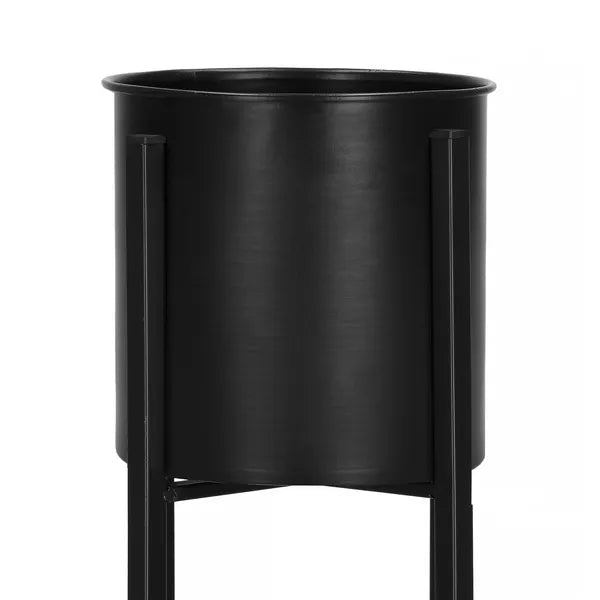 Fém virágtartó állvány 74 cm magas, 17 cm átmérőjű cseréppel