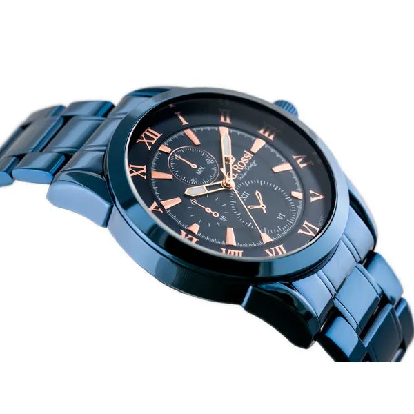 G. Rossi Allesio férfi kvarc karóra kék fém szíj 38 mm