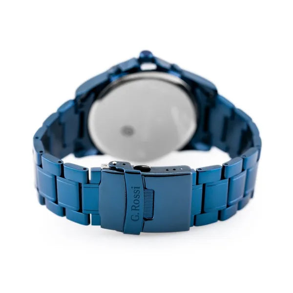 G. Rossi Allesio férfi kvarc karóra kék fém szíj 38 mm