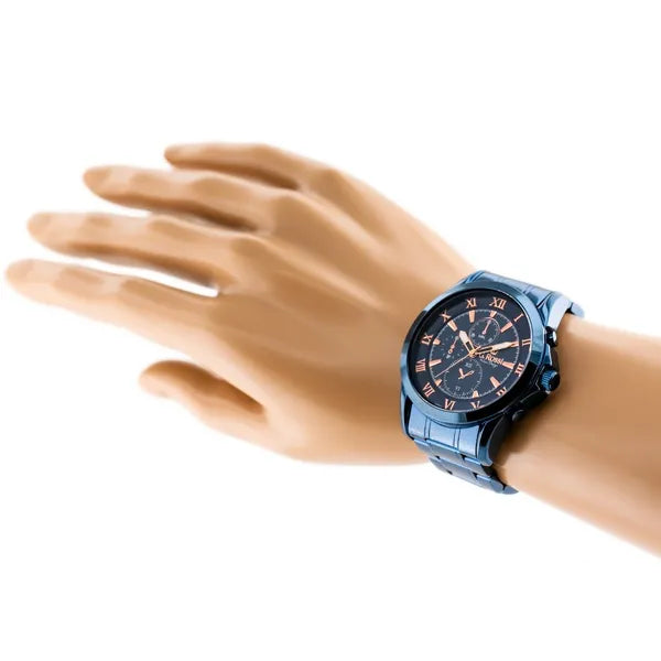 G. Rossi Allesio férfi kvarc karóra kék fém szíj 38 mm