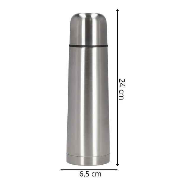 Rozsdamentes acél vákuum termosz 500 ml, szivárgásmentes push-gomb