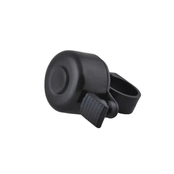 Kerékpárcsengő fekete, 3,5 cm, alumínium, univerzális 22 mm rögzítő