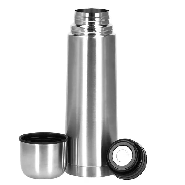 Rozsdamentes acél vákuum termosz 500 ml, szivárgásmentes push-gomb