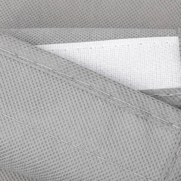 Szürke 4-polcos akasztós szekrényszervező 80×30×30 cm nemszőtt textil