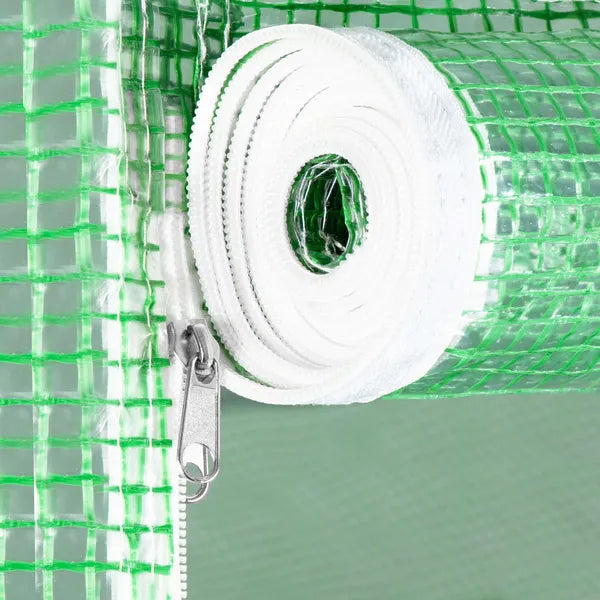 Üvegház fólia, 6x3x2 m, 140 g/m² PE, UV4, 13 szúnyoghálós ablakkal