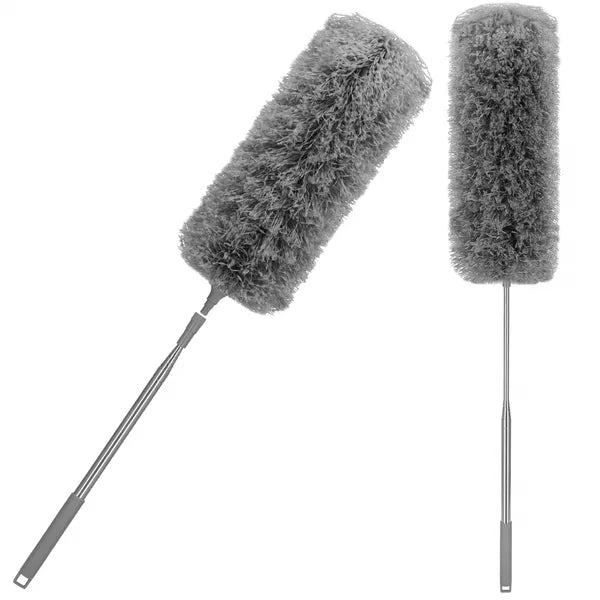 Teleszkópos poroló 75–254 cm, szürke poliészter fej, 2 részes