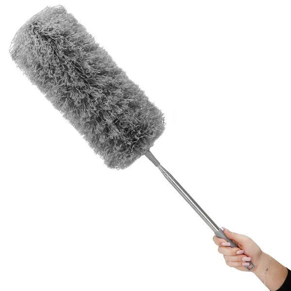 Teleszkópos poroló 75–254 cm, szürke poliészter fej, 2 részes