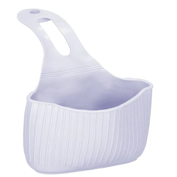 PVC fali rendszerező kosár fogantyúval, tapadókoronggal, 16×9 cm