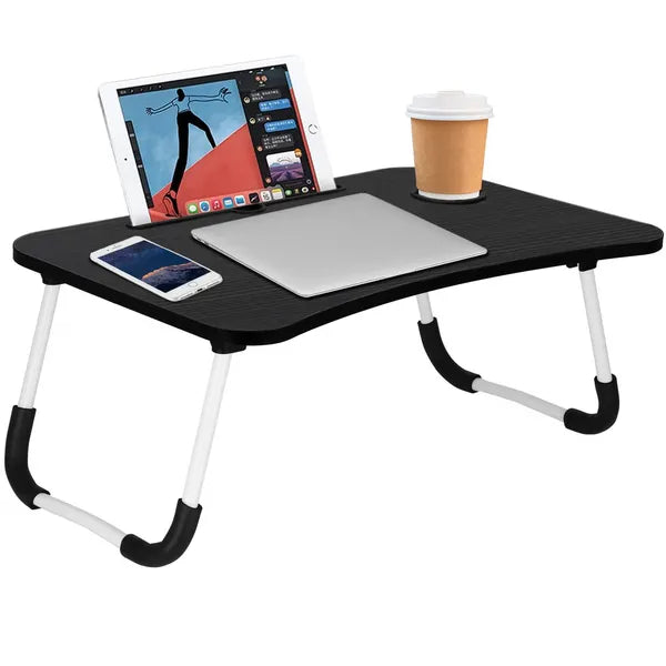Springos® összecsukható laptopasztal 60x40cm fekete