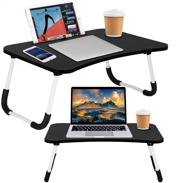 Springos® összecsukható laptopasztal 60x40cm fekete