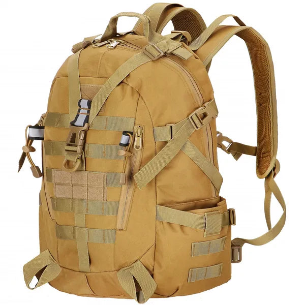 Springos taktikai hátizsák 53×39×16 cm, katonai zöld, 30 MOLLE hurok