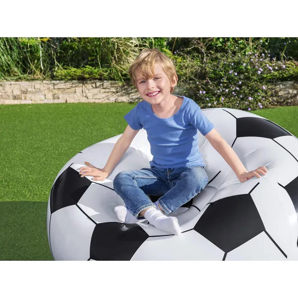 Bestway felfújható focilabda fotel gyerekeknek, PVC, 114×112×66 cm