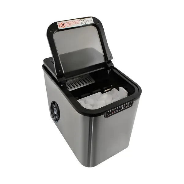 Kompakt jégkészítő gép, 12 kg/nap, 2,2 l, öntisztító, LED