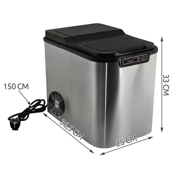 Kompakt jégkészítő gép, 12 kg/nap, 2,2 l, öntisztító, LED