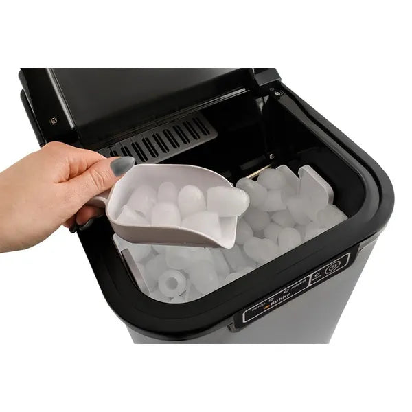 Kompakt jégkészítő gép, 12 kg/nap, 2,2 l, öntisztító, LED