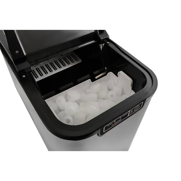Kompakt jégkészítő gép, 12 kg/nap, 2,2 l, öntisztító, LED