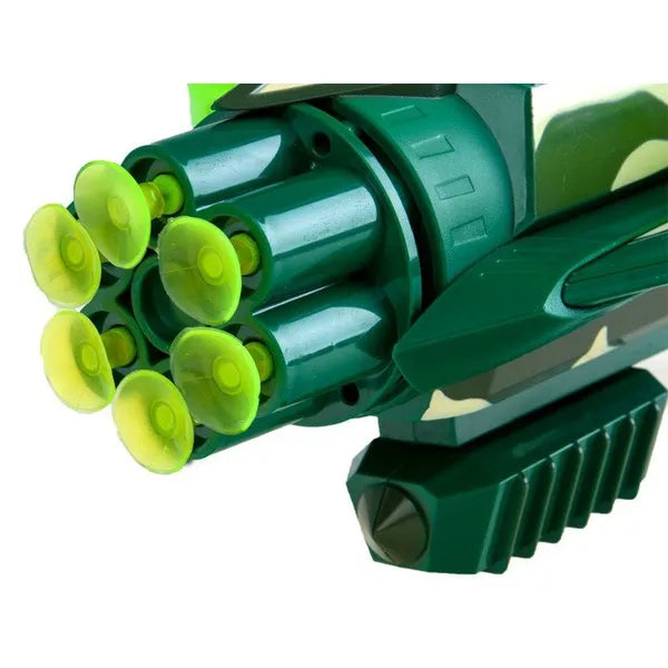 Blaster játék pisztoly 37 cm, gumilövedék + 3 repülő korong