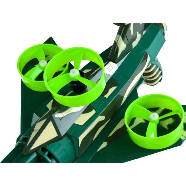 Blaster játék pisztoly 37 cm, gumilövedék + 3 repülő korong