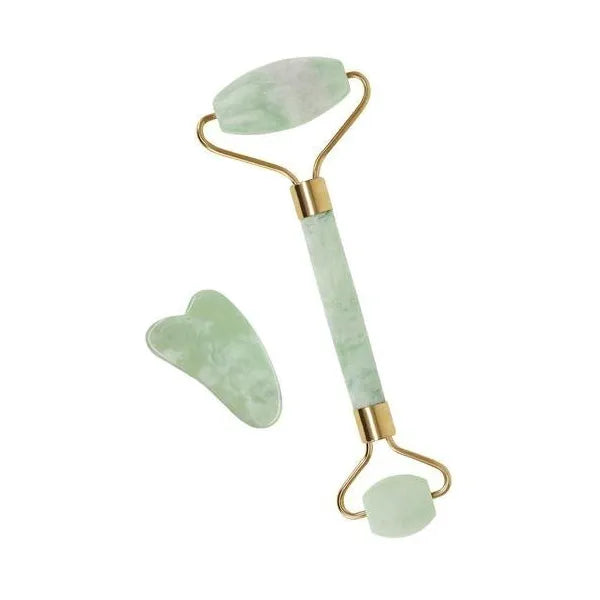 Jadeit arcmasszírozó roller 14×5 cm – fiatalító kő görgő