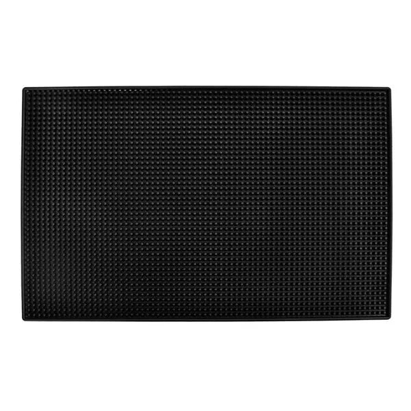 Összecsavarható, fekete PVC edényszárító alátét 45×30 cm