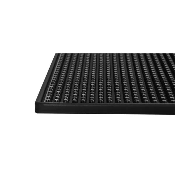 Összecsavarható, fekete PVC edényszárító alátét 45×30 cm