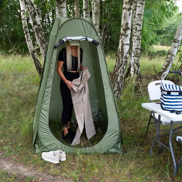 Springos zöld pop-up öltözősátor 120×120×190 cm, vízálló UV