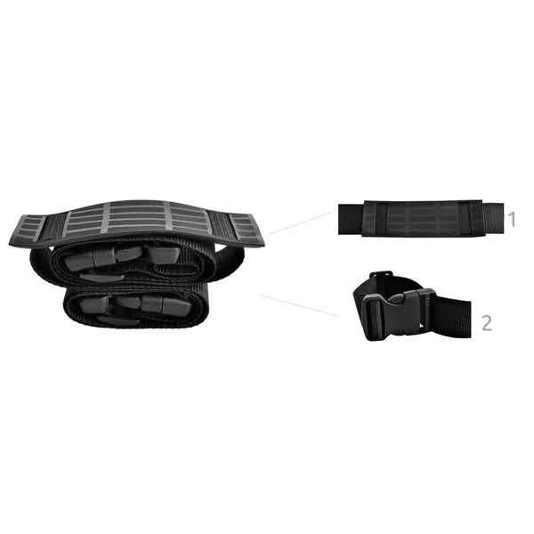 Futóbicikli/roller hordozószíj, állítható 135 cm, fekete, 25 kg