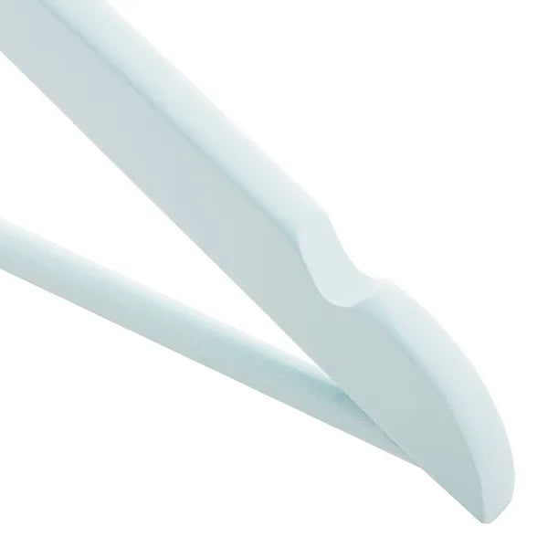 Fa vállfa szett 3 db, 43 cm, púderkék, 360° forgó akasztó