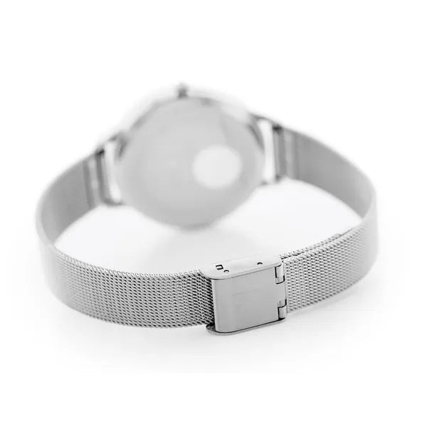 Perfect F102-2 női kvarc karóra, 36 mm, ezüst fém szíj