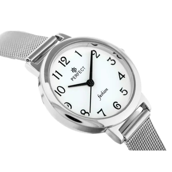 Perfect F103-1 női ezüst kvarc karóra, 32 mm tok, WR30, díszdobozzal