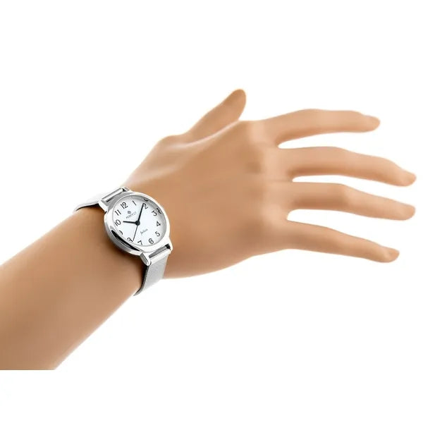 Perfect F103-1 női ezüst kvarc karóra, 32 mm tok, WR30, díszdobozzal