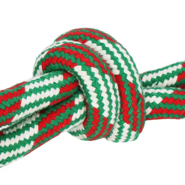 Pamut kutyakötél rágójáték, 43 cm, többszínű