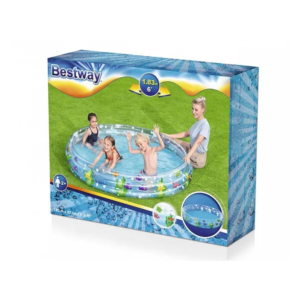 Bestway felfújható gyermekmedence 183×33 cm, 480 l PVC