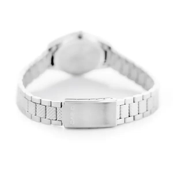 Casio LTP-1274D-7B női kvarc karóra, rozsdamentes acél, 32 mm, ezüst