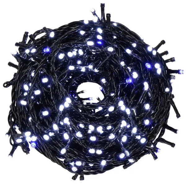 Karácsonyi LED fényfüzér 1000 x mikro LED, 81,5 m, hideg fehér+kék flash, IP44