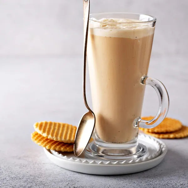 Springos latte üvegpohár készlet, 6 db, 280 ml, átlátszó
