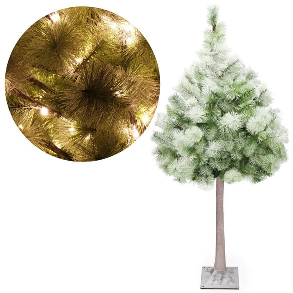Díszítő LED fenyőfa 150 cm, 128 meleg fehér LED, IP44