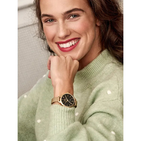 G. Rossi női karóra, kék fémszíj, 33 mm számlap, WR30, Miyota