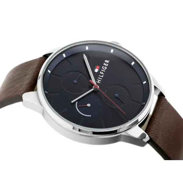 Tommy Hilfiger Chase 1791487 férfi karóra, bőr szíj, WR50