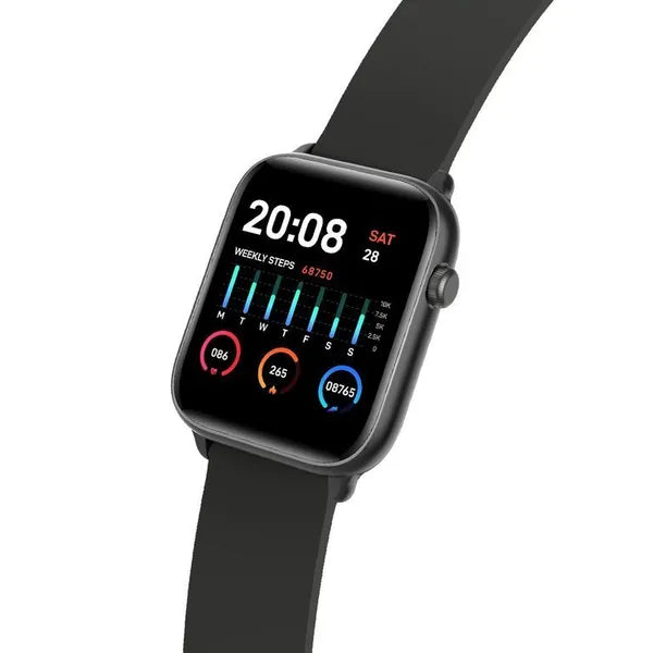 Okosóra G. Rossi SW013-3, 1.3'' TFT, IP68, pulzusmérő, fekete