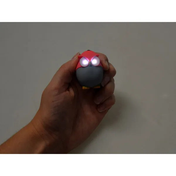 Bagoly kulcstartó LED fénnyel és huhogó hanggal, 5 cm