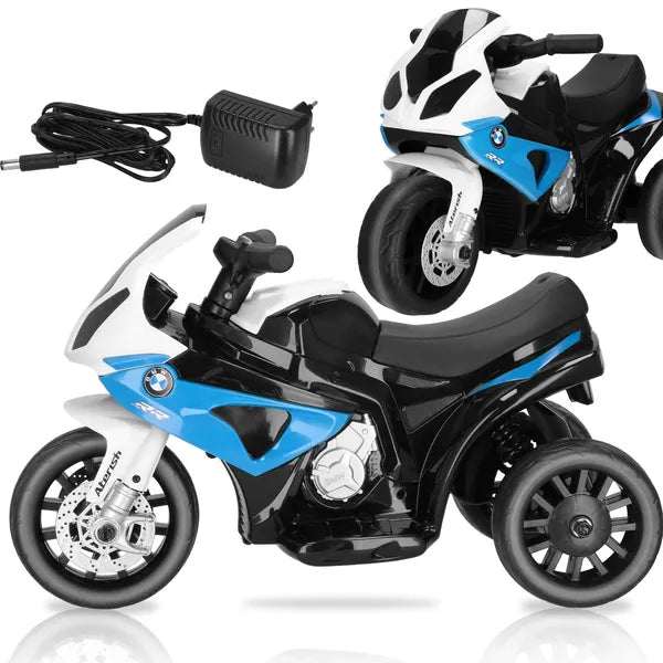 Gyerek elektromos háromkerekű BMW S1000 RR motor, 6V, 66×37×44 cm